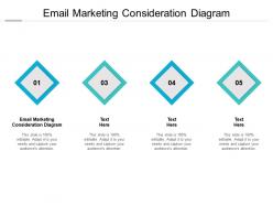 Email marketing consideration diagram ppt powerpoint presentation styles cpb