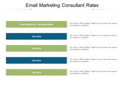 Email marketing consultant rates ppt powerpoint presentation infographics slides cpb