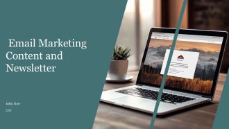 Email Marketing Content And Newsletter PPT Presentation AT