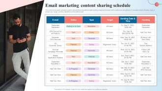 Email Marketing Content Sharing Schedule Content Marketing Strategy Suffix MKT SS
