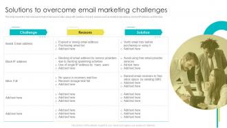 Email Marketing For Customer Acquisition Solutions To Overcome Email Marketing Challenges
