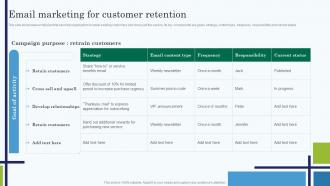 Email Marketing For Customer Retention Edtech Service Launch And Marketing Plan