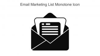 Email Marketing List Monotone Icons In Powerpoint Pptx Png And Editable Eps Format