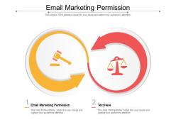 Email marketing permission ppt powerpoint presentation infographic template design templates cpb