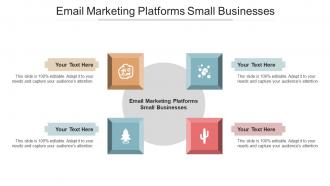 Email marketing platforms small businesses ppt powerpoint presentation model icons cpb