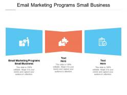 Email marketing programs small business ppt powerpoint presentation gallery cpb