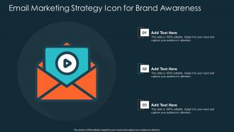Email Marketing Strategy Icon For Brand Awareness