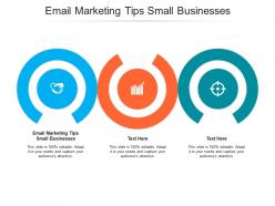 Email marketing tips small businesses ppt powerpoint presentation outline gridlines cpb
