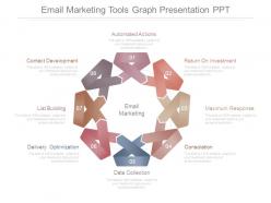 Email marketing tools graph presentation ppt