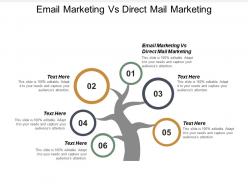 Email marketing vs direct mail marketing ppt powerpoint presentation icon gallery cpb