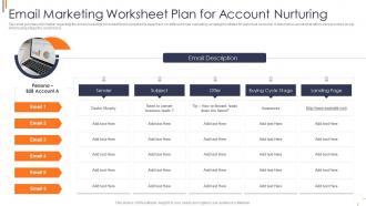 Email marketing worksheet plan for account effective account based marketing strategies