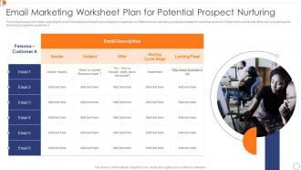 Email Marketing Worksheet Plan Optimize Business Core Operations