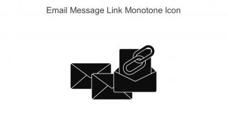 Email Message Link Monotone Icon In Powerpoint Pptx Png And Editable Eps Format