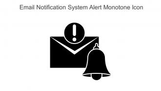 Email Notification System Alert Monotone Icon In Powerpoint Pptx Png And Editable Eps Format