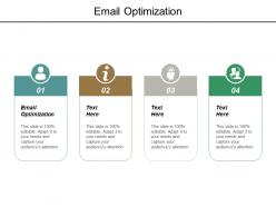 Email optimization ppt powerpoint presentation outline maker cpb