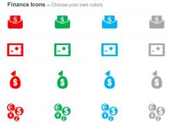 Email price safe currencies dollar bag ppt icons graphics