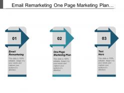 Email remarketing one page marketing plan promotion ideas cpb
