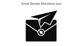 Email Sender Monotone Icon In Powerpoint Pptx Png And Editable Eps Format