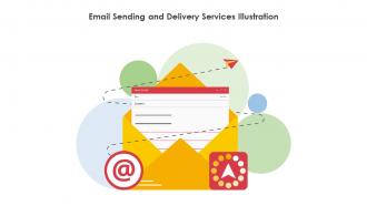 Email Sending And Delivery Services Illustration