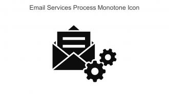 Email Services Process Monotone Icon In Powerpoint Pptx Png And Editable Eps Format
