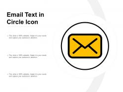 Email Text In Circle Icon