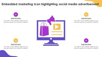 Embedded Marketing Icon Highlighting Social Media Advertisement