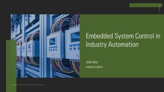 Embedded System Control In Industry Automation PPT Mockup AT