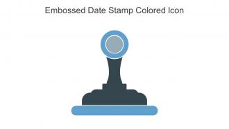 Embossed Date Stamp Colored Icon In Powerpoint Pptx Png And Editable Eps Format