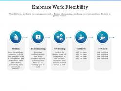 Embrace work flexibility ppt powerpoint presentation ideas format ideas