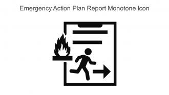 Emergency Action Plan Report Monotone Icon In Powerpoint Pptx Png And Editable Eps Format