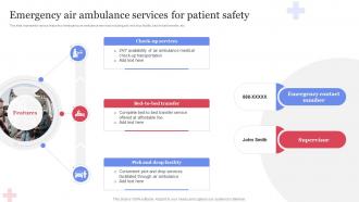 Emergency Air Ambulance Services For Patient Safety