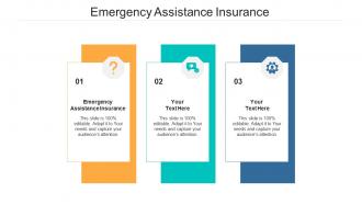 Emergency assistance insurance ppt powerpoint presentation show slides cpb