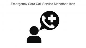 Emergency Care Call Service Monotone Icon In Powerpoint Pptx Png And Editable Eps Format
