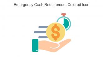 Emergency Cash Requirement Colored Icon In Powerpoint Pptx Png And Editable Eps Format