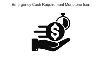 Emergency Cash Requirement Monotone Icon In Powerpoint Pptx Png And Editable Eps Format