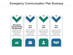 Emergency communication plan business ppt powerpoint presentation pictures introduction cpb