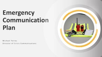 Emergency Communication Plan PPT Demonstration VA