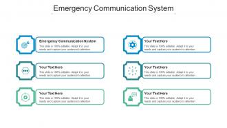 Emergency communication system ppt powerpoint presentation styles example cpb
