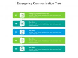 Emergency communication tree ppt powerpoint presentation portfolio graphic tips cpb