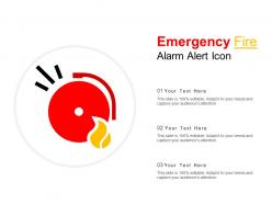 Emergency fire alarm alert icon