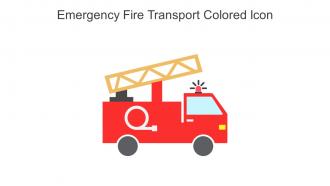 Emergency Fire Transport Colored Icon In Powerpoint Pptx Png And Editable Eps Format
