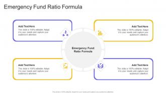 Emergency Fund Ratio Formula In Powerpoint And Google Slides Cpb