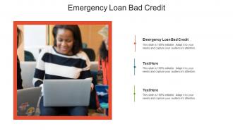 Emergency loan bad credit ppt powerpoint presentation gallery background images cpb