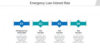 Emergency loan interest rate ppt powerpoint presentation deck cpb
