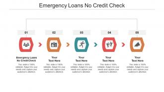 Emergency loans no credit check ppt powerpoint presentation portfolio vector cpb