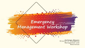 Emergency Management Workshop PPT Mockup VA