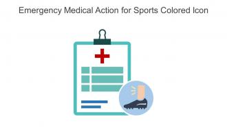 Emergency Medical Action For Sports Colored Icon In Powerpoint Pptx Png And Editable Eps Format