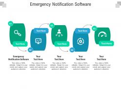 Emergency notification software ppt powerpoint presentation ideas infographic template cpb