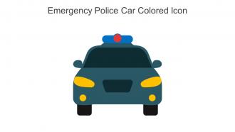 Emergency Police Car Colored Icon In Powerpoint Pptx Png And Editable Eps Format