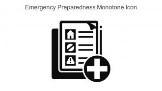 Emergency Preparedness Monotone Icon In Powerpoint Pptx Png And Editable Eps Format